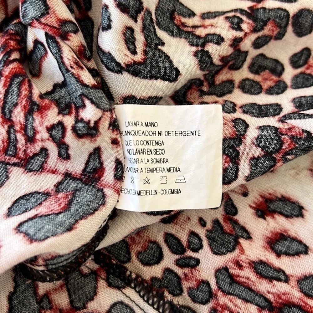 Eva Castillo Leopard Print Lace Racerback Slip Nightgown S - Picture 11 of 11